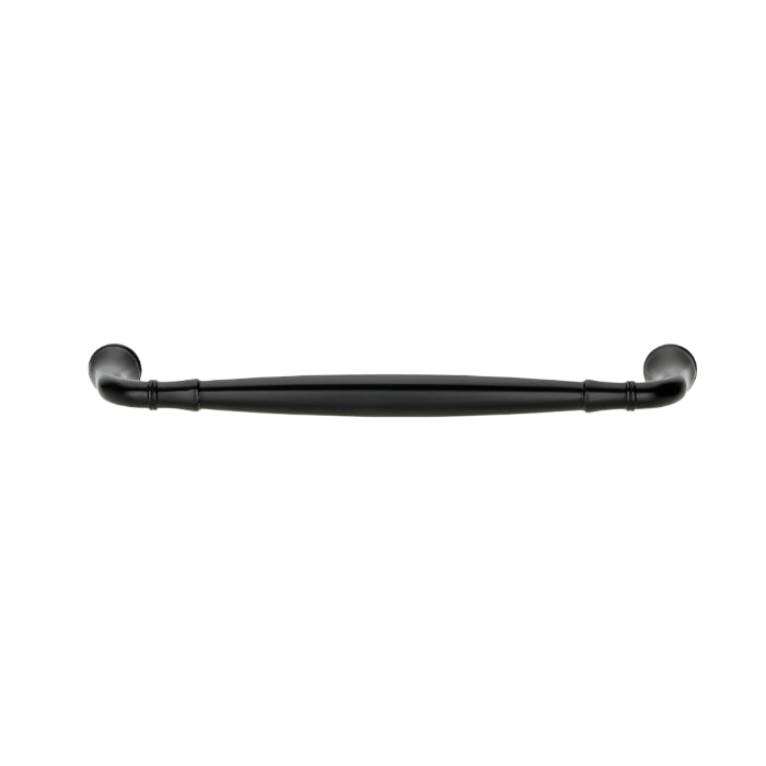 Profile view of Richelieu 790 traditional metal pull in matte black