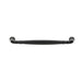 Profile view of Richelieu 790 traditional metal pull in matte black