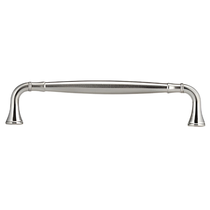 Richelieu 790 traditional metal pull in polished nickel with elegant traditional silhouette