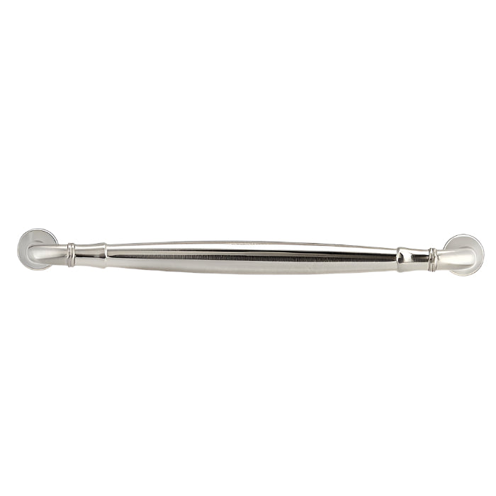 Profile view of Richelieu 790 traditional metal pull in polished nickel