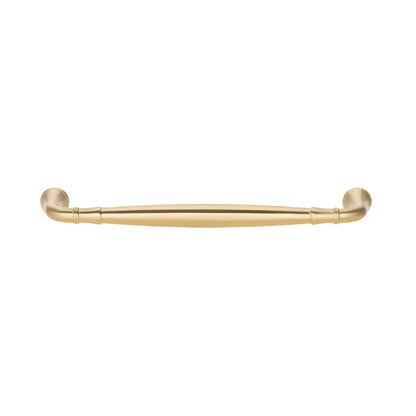 Profile view of Richelieu 790 traditional metal pull in satin brass