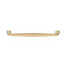 Profile view of Richelieu 790 traditional metal pull in satin brass