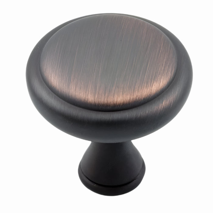 Richelieu 7903 traditional metal cabinet knob set of 2 in brushed oil-rubbed bronze finish