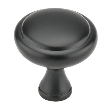 Richelieu 7903 traditional metal cabinet knob set of 2 in matte black