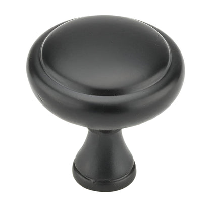 Richelieu 7903 traditional metal cabinet knob set of 2 in matte black