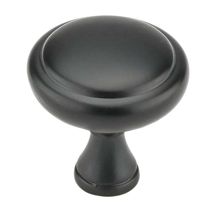 Richelieu 7903 traditional metal cabinet knob set of 2 in matte black