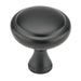 Richelieu 7903 traditional metal cabinet knob set of 2 in matte black