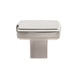 Richelieu 8655 cabinet knob in brushed nickel front view
