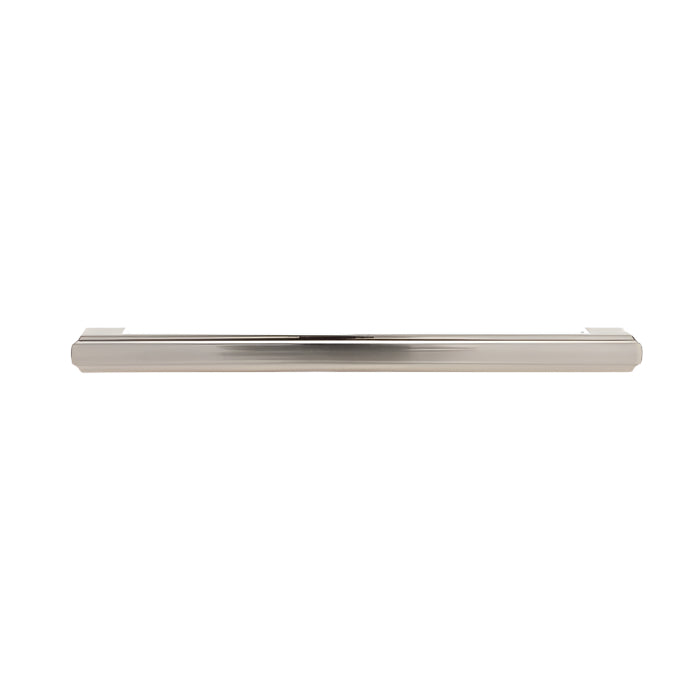 Profile view of Richelieu 8655 modern metal pull in brushed nickel