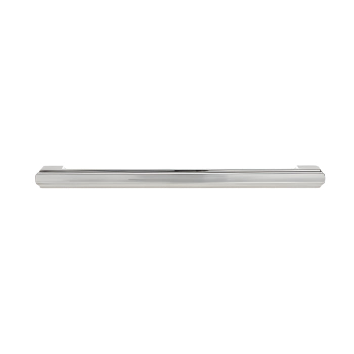 Profile view of Richelieu 8655 modern metal pull in chrome
