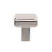 Front view of Richelieu 8655 square cabinet knob in brushed nickel