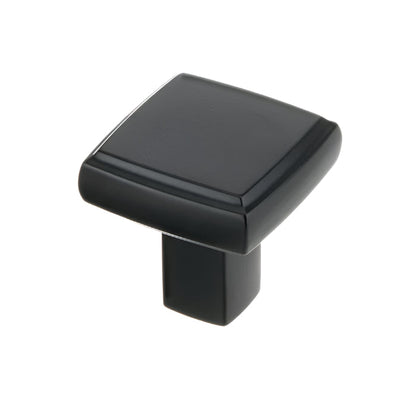 Richelieu 8655 modern metal square cabinet knob in matte black