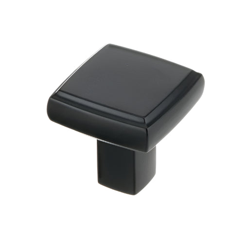 Richelieu 8655 modern metal square cabinet knob in matte black