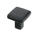 Richelieu 8655 modern metal square cabinet knob in matte black