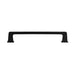Front view of Richelieu 8695 transitional metal appliance pull in matte black