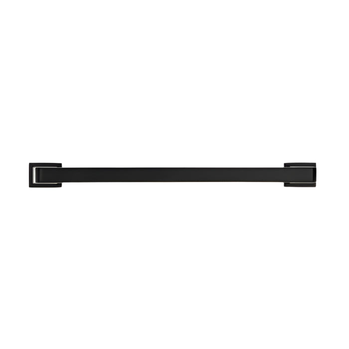 Side profile view of Richelieu 8695 transitional metal appliance pull in matte black
