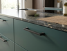 Richelieu 8695 traditional metal pull in matte black finish