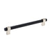 Richelieu 8715 Modern Metal Pull - Black / Brushed Nickel / 6’’ - Cabinet Pull