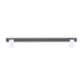 Richelieu 8715 geometric cabinet pull in chrome front view