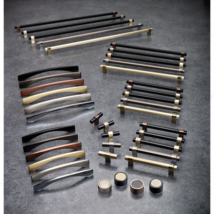 Richelieu 8715 cabinet pull collection showing multiple finishes