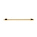 Richelieu 8715 geometric cabinet pull in gold flat view