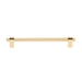Richelieu 8715 geometric cabinet pull in gold front view