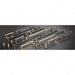 Richelieu 8715 geometric cabinet pull range in multiple finishes