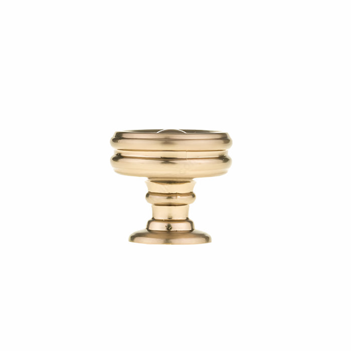 Richelieu 8725 cabinet knob in champagne bronze side view