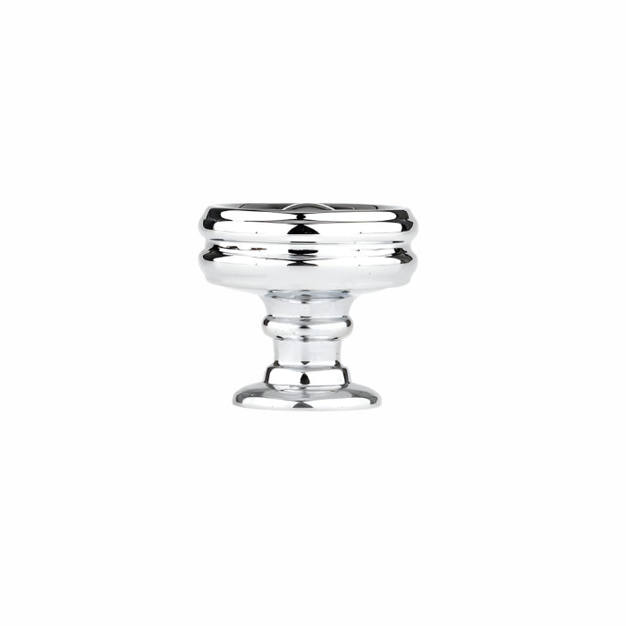 Richelieu 8725 cabinet knob in chrome side view