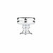 Richelieu 8725 cabinet knob in chrome side view