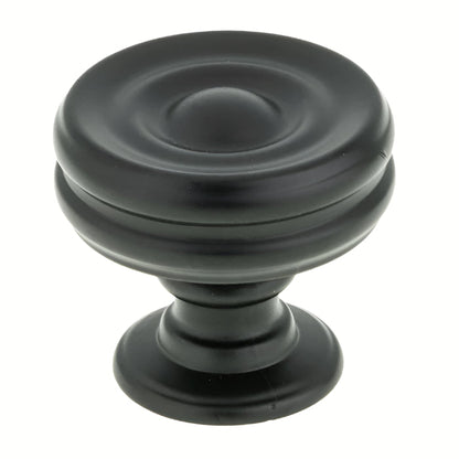 8725 Modern Metal Knob - Matte Black - Cabinet Knob