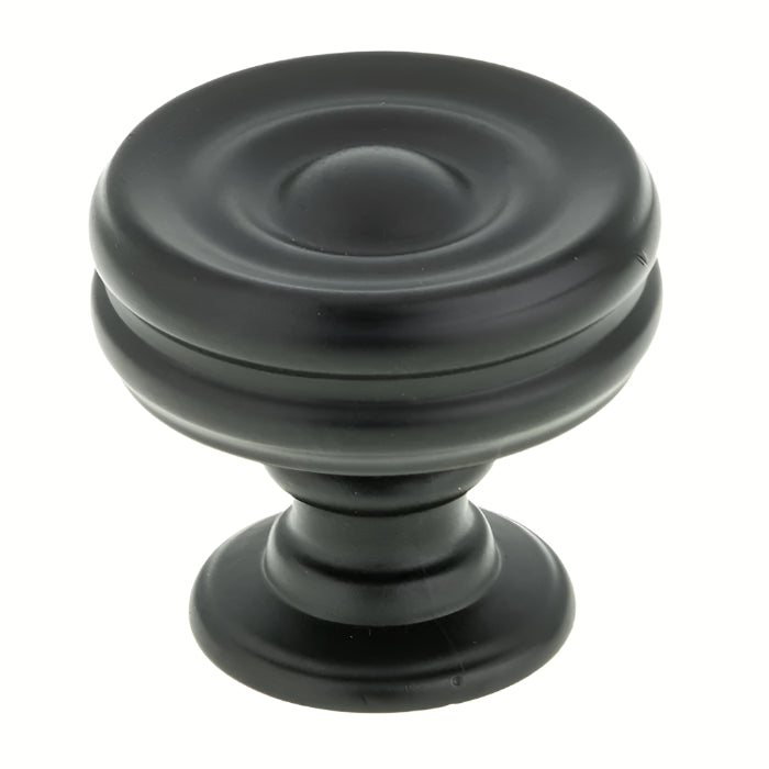 8725 Modern Metal Knob - Matte Black - Cabinet Knob