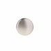 Top view of Richelieu 8726 modern metal cabinet knob in brushed nickel