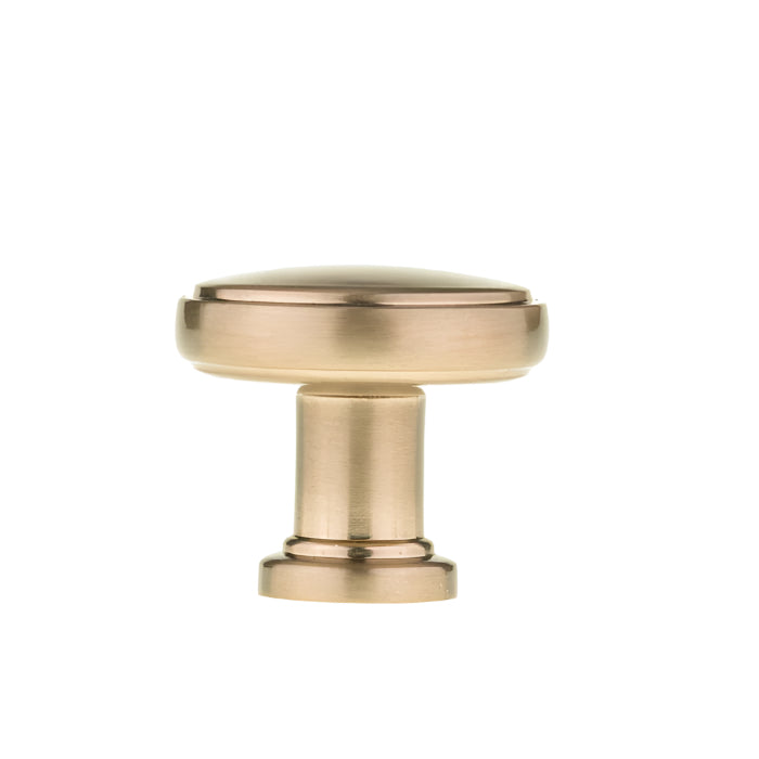 Richelieu 8726 cabinet knob in champagne bronze side view
