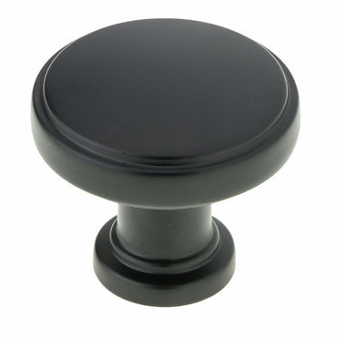 Richelieu 8726 modern metal cabinet knob set of 2 in matte black