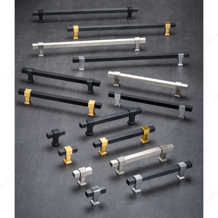 Richelieu 8747 modern metal pull assortment in multiple finishes