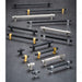 Richelieu 8747 modern metal pull assortment in multiple finishes