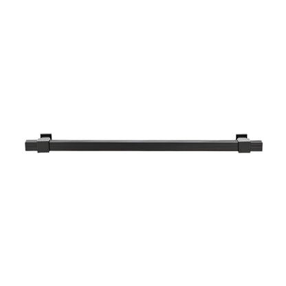 Richelieu 8747 modern metal pull in matte black finish side profile