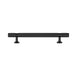 Richelieu 8997 knurled cabinet pull in black front view