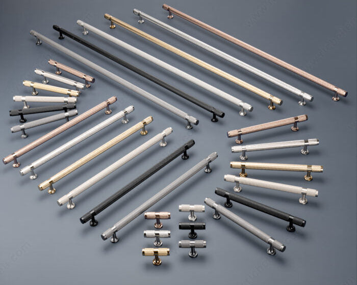 Richelieu 8997 knurled cabinet pull available in multiple finishes and sizes