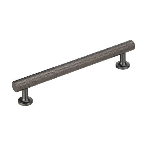 Richelieu 9208 Modern Metal Pull - Black / Brushed Nickel / 6’’ - Cabinet Pull