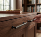 Richelieu 9208 spiral cabinet pull installed on a wood drawer