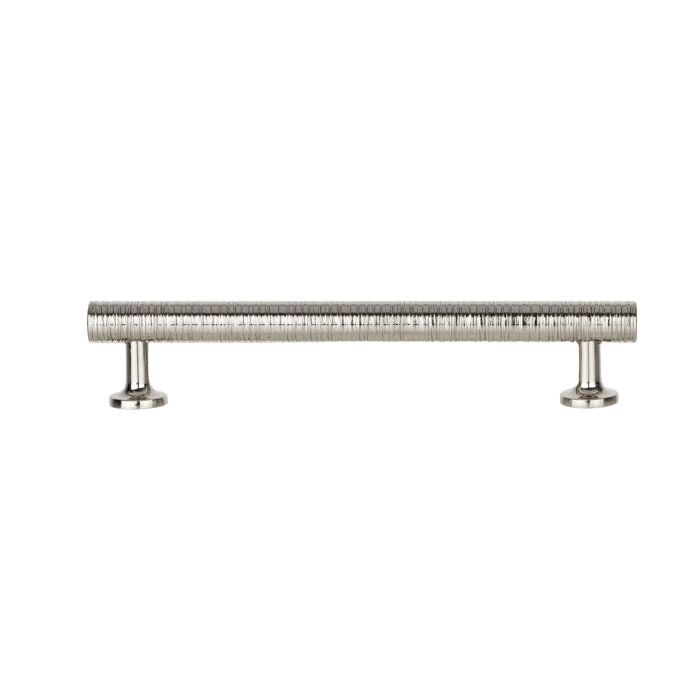 Richelieu 9208 spiral cabinet pull in polished nickel front view