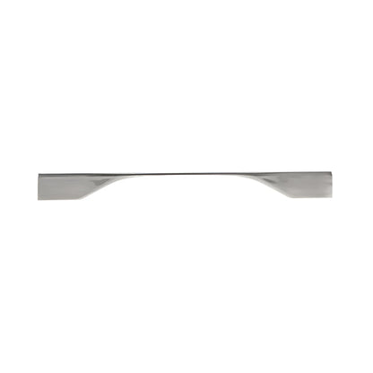 Richelieu 9253 modern metal pull in brushed nickel front view