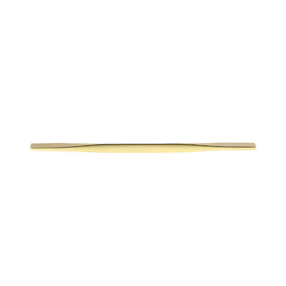 Richelieu 9253 modern metal pull in brushed gold flat view