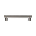 Richelieu 9730 fluted cabinet pull in brushed black nickel front view-