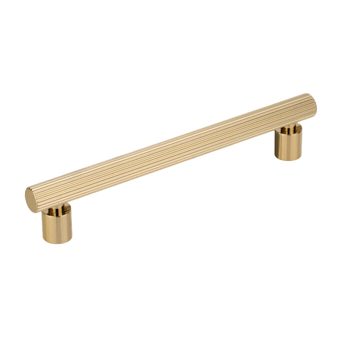 Richelieu 9730 Modern Metal Pull - Polished Gold / 6’’ - Cabinet Pull