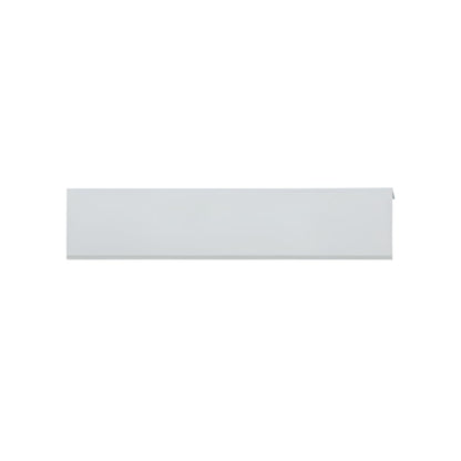 Richelieu 9898 aluminum edge pull in aluminum front view