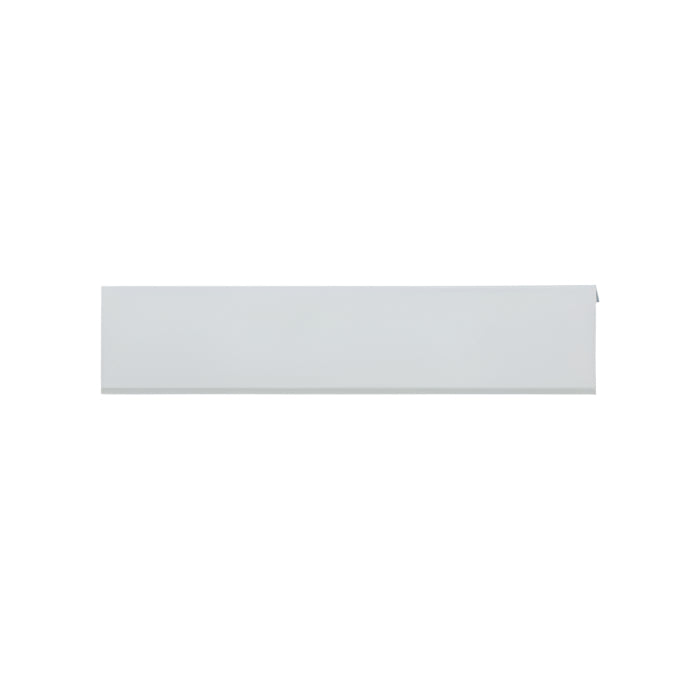 Richelieu 9898 aluminum edge pull in aluminum front view