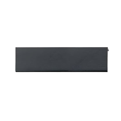 Richelieu 9898 aluminum edge pull in brushed black front view